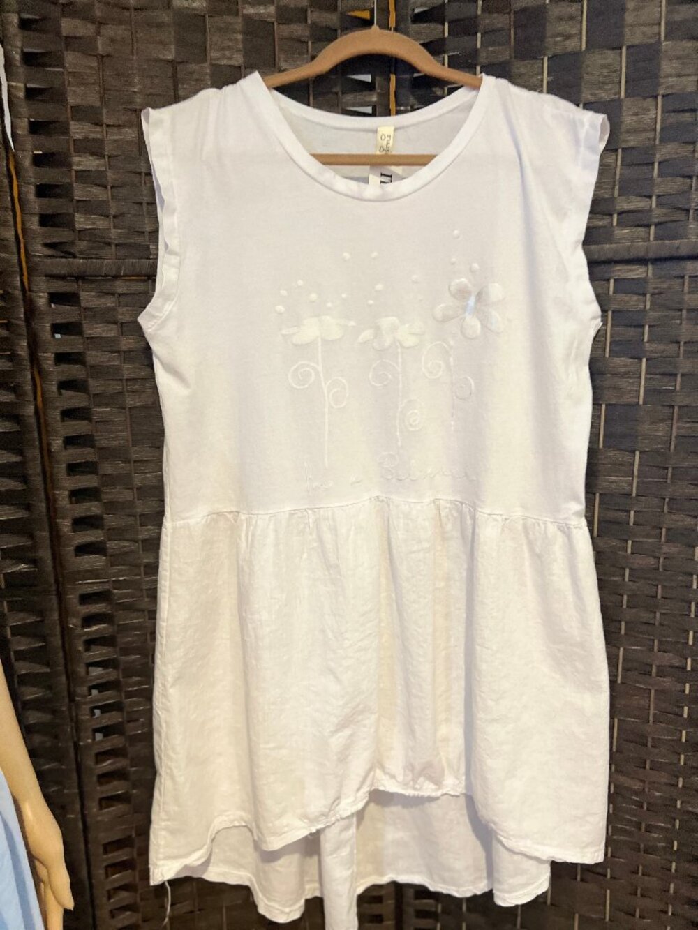 "I'M A BELIEVER" COTTON DRESS $25